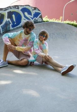 Kaotiko SUD CAP TIE DYE - Sweatshirt - Blue/pink/yellow