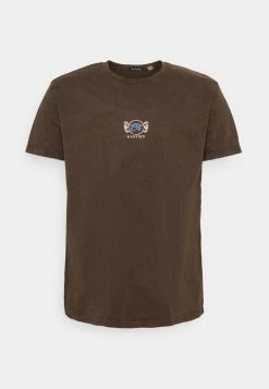 Kaotiko WASHED UNISEX - Print T-shirt - Brown