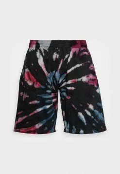 Kaotiko BERMUDA TIE DYE ESPIRAL UNISEX - Shorts - Black/pink