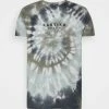 Kaotiko TIE DYE ESPIRAL - Print T-shirt - Blue/white
