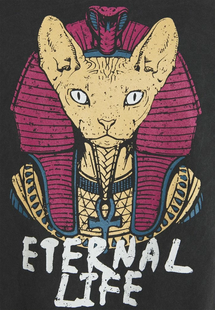 ETERNAL LIFE SPHYNX - Print T-shirt - black Kaotiko ETERNAL LIFE SPHYNX - Print T-shirt - Black -Kaotiko Shop 5962cec4202f445a80cf3c51a1026233