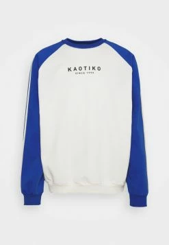 Kaotiko CREW - Sweatshirt - Ivory/royal
