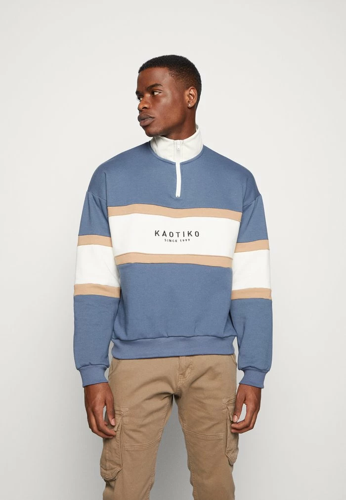 CREW BERWIN UNISEX - Sweatshirt - prusia/arena/ivory Kaotiko CREW BERWIN UNISEX - Sweatshirt - Prusia/arena/ivory -Kaotiko Shop 5be5e287e7e141c2aae7a8245737a61b