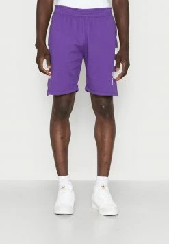 Kaotiko BERMUDA RHYS UNISEX - Shorts - Purple/white