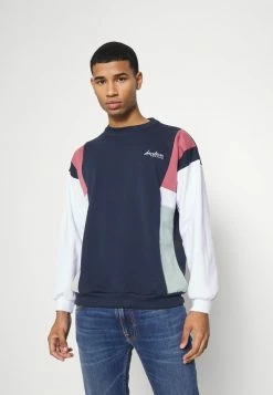 Kaotiko CREW PORTLAND - Sweatshirt - Navy/burgundy -Kaotiko Shop 5d0108178cf948138c2a721168051f2a