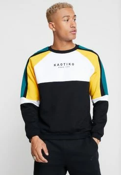 Kaotiko UNISEX - Sweatshirt - Black/white/yellow