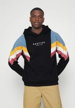 Kaotiko SUD CAP EWAN - Sweatshirt - Black/blue/mostaza/marfil/burgundy