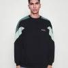 Kaotiko CREW DRU UNISEX - Zip-up Sweatshirt - Black/heura/cloud