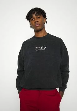 Kaotiko CREW WASHED RAMEN UNISEX - Sweatshirt - Black -Kaotiko Shop 5fdb78513b9b4dc0be8c2d4f32593593