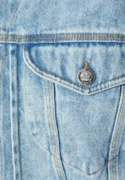 Kaotiko JACKET LASER VINTAGE UNISEX - Denim Jacket - Light Blue Denim -Kaotiko Shop 60189cf5e45f4f5ea62697d893991c37