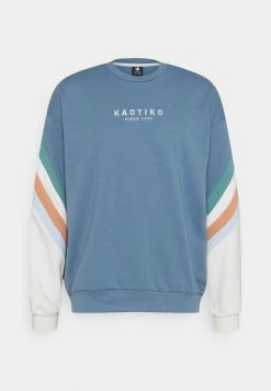 Kaotiko CREW WALKER UNISEX - Sweatshirt - Azul Fly/marfil