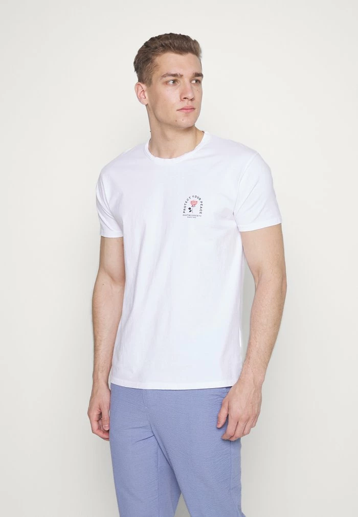 WASHED SIRENS MOON UNISEX - Print T-shirt - white Kaotiko WASHED SIRENS MOON UNISEX - Print T-shirt - White -Kaotiko Shop 65d61d367c4f4ed5b42248e5f6059bb3