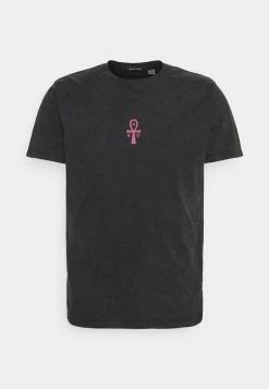 Kaotiko ETERNAL LIFE SPHYNX - Print T-shirt - Black