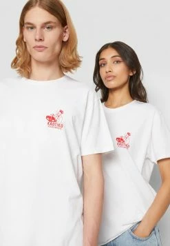 Kaotiko WASHED BELLA CIAO - Print T-shirt - White -Kaotiko Shop 67722864f4d744edaa3019e9f90d1648