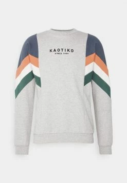 Kaotiko CREW SEATTLE - Sweatshirt - Grey Vigore/prusia Blue -Kaotiko Shop 683a2b96d0d741b9ae0e139ba8db48de