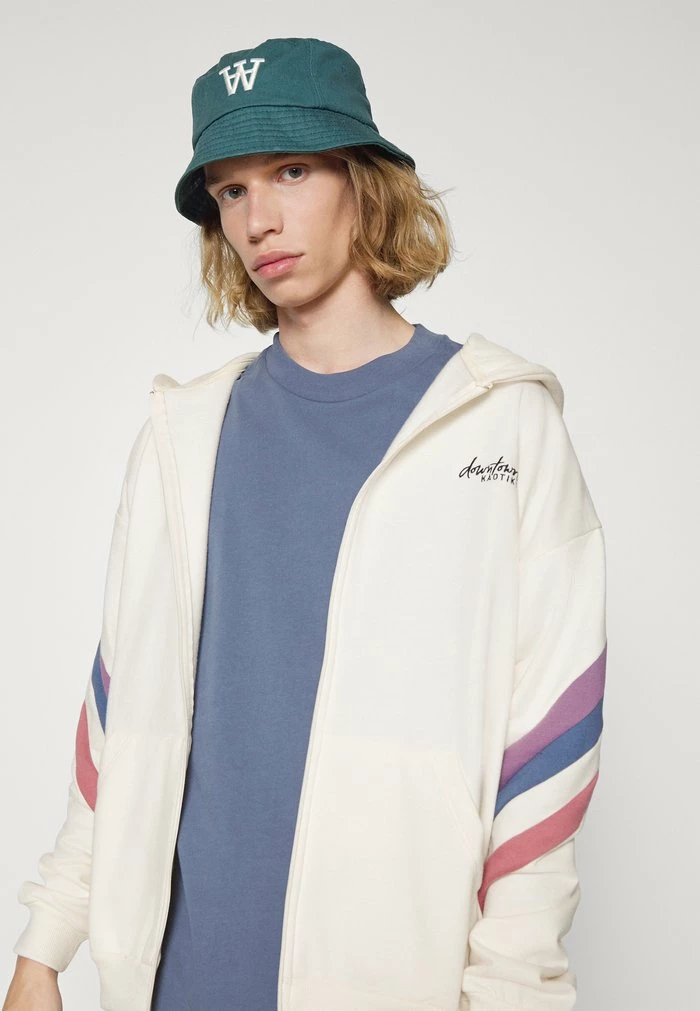 Kaotiko CREM WALKER UNISEX - Zip-up Sweatshirt - Ivory/purple/burgundy 4 Kaotiko CREM WALKER UNISEX - Zip-up Sweatshirt - Ivory/purple/burgundy - Image 4