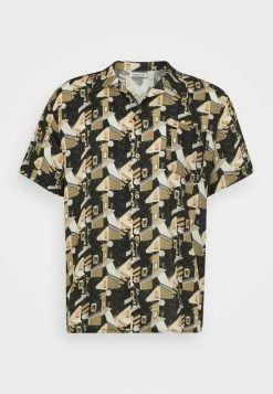 Kaotiko CAMISA BLOCKS UNISEX - Button-down Blouse - Black -Kaotiko Shop 6cff3e9f05034072aebb6ea334e6701c