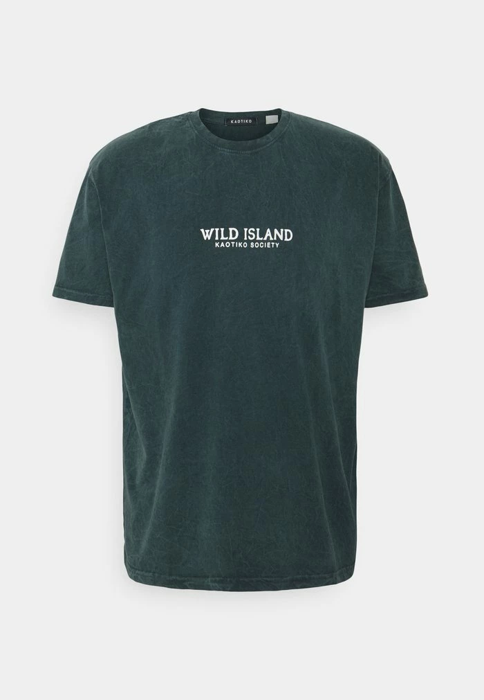 TIE DYE WILD ISLAND - Print T-shirt - petrol Kaotiko TIE DYE WILD ISLAND - Print T-shirt - Petrol -Kaotiko Shop 6dccf2944ea6473cb32cc6cc04bbe95e