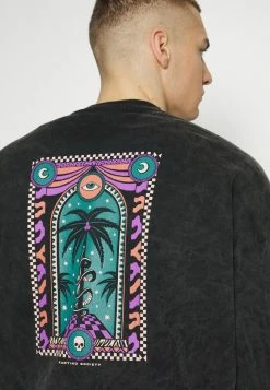 Kaotiko CREW WASHED PALM VIBES UNISEX - Sweatshirt - Black -Kaotiko Shop 6e25b1c287e1493a9df06c5ab392f88b