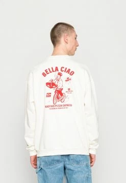Kaotiko CREW BELLA CIAO UNISEX - Sweatshirt - Ivory