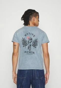 Kaotiko WASHED NATIVE POWER UNISEX - Print T-shirt - Acero