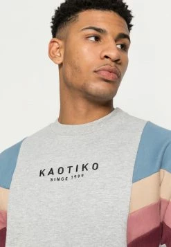 Kaotiko CREW SEATTLE UNISEX - Sweatshirt - Cement/blue/tierra -Kaotiko Shop 718c303304804085b7da284a97b9ffc9