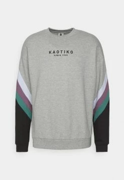 Kaotiko CREW WALKER UNISEX - Sweatshirt - Grey/white/lila -Kaotiko Shop 74b3b8af55374a93ac8bcb502b009e0e