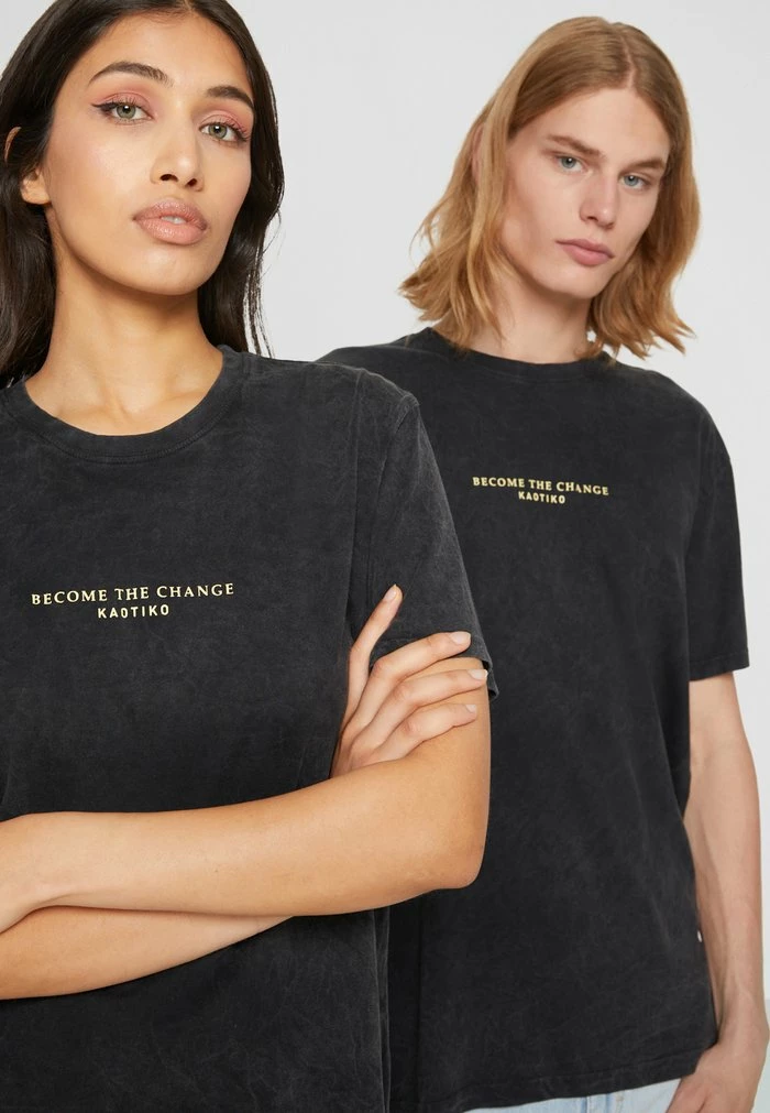 WASHED BUTTERFLY UNISEX - Print T-shirt - black Kaotiko WASHED BUTTERFLY UNISEX - Print T-shirt - Black -Kaotiko Shop 74d4a4667a3b49b68e97aeb1e1ae36fd