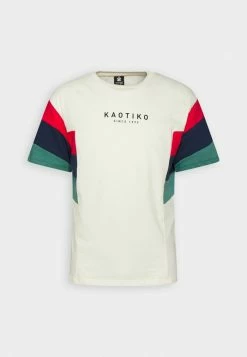 Kaotiko BRAYDEN UNISEX - Print T-shirt - Ivory/red/navy/heura 3 Kaotiko BRAYDEN UNISEX - Print T-shirt - Ivory/red/navy/heura -Kaotiko Shop 791b90bacc274820a714849b81ddee31