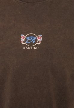 Kaotiko WASHED UNISEX - Print T-shirt - Brown 2 Kaotiko WASHED UNISEX - Print T-shirt - Brown -Kaotiko Shop 79ea4afa7b264b72909e261de4ced4e7