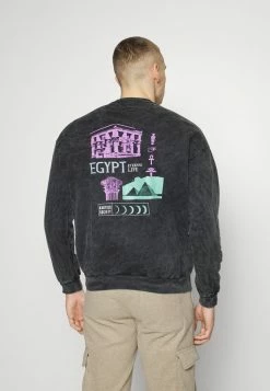 Kaotiko CREW WASHED RUINS UNISEX - Sweatshirt - Black -Kaotiko Shop 7a09a9a52bc94354bad4f6cee57d3ef1