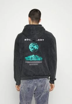 Kaotiko MOON NIGHT HOODIE - Sweatshirt - Black
