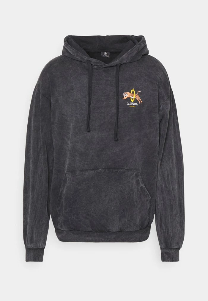 SUD CAP FIRE TIGER UNISEX - Sweatshirt - black Kaotiko SUD CAP FIRE TIGER UNISEX - Sweatshirt - Black -Kaotiko Shop 7cf629cc9e634c6da9dbb107597a078b