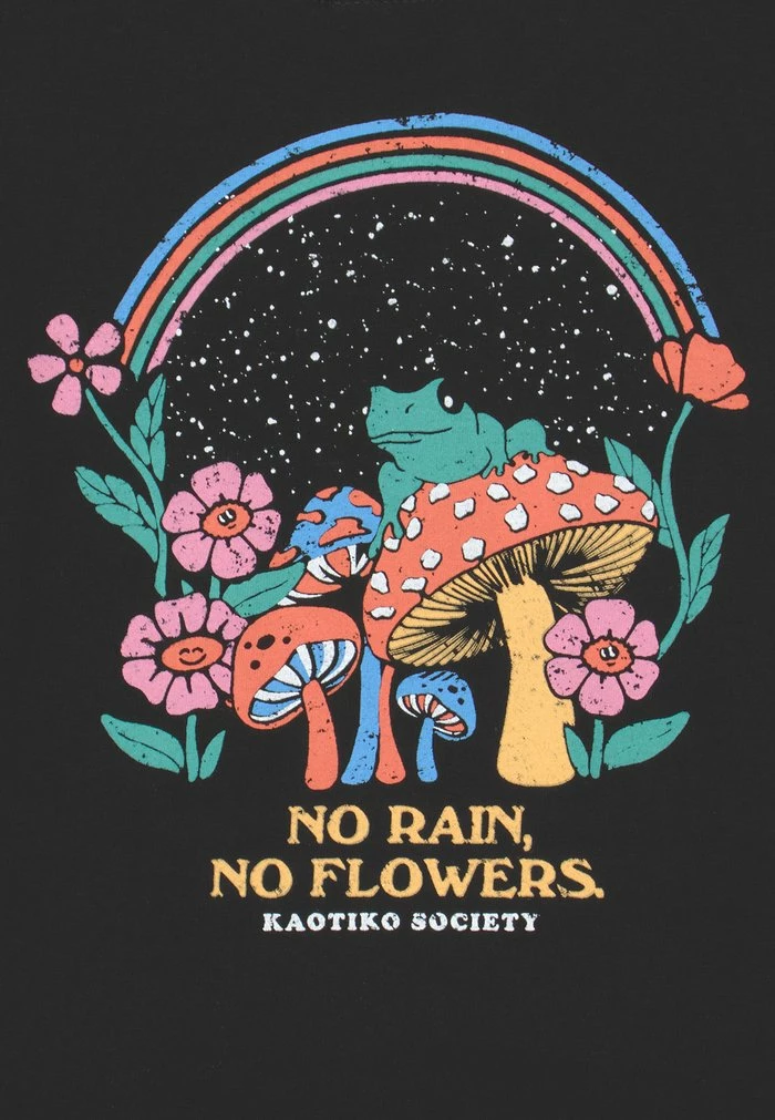 HAPPY FROG UNISEX - Print T-shirt - black Kaotiko HAPPY FROG UNISEX - Print T-shirt - Black -Kaotiko Shop 7e5048518460470bbd51844975d31765