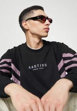 Kaotiko CREW CHAD UNISEX - Sweatshirt - Black/purple -Kaotiko Shop 7e8ee2e2abf24d55bf41a61ce12619af