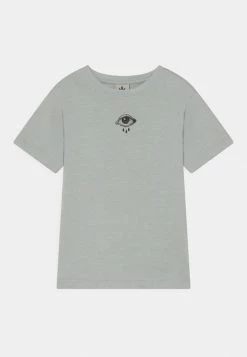 Kaotiko CELESTIAL DOOR UNISEX - Print T-shirt - Cemento