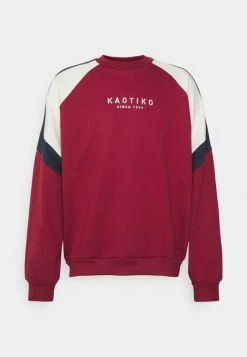 Kaotiko CREW JORDAN UNISEX - Sweatshirt - Burgundy/marfil/navy