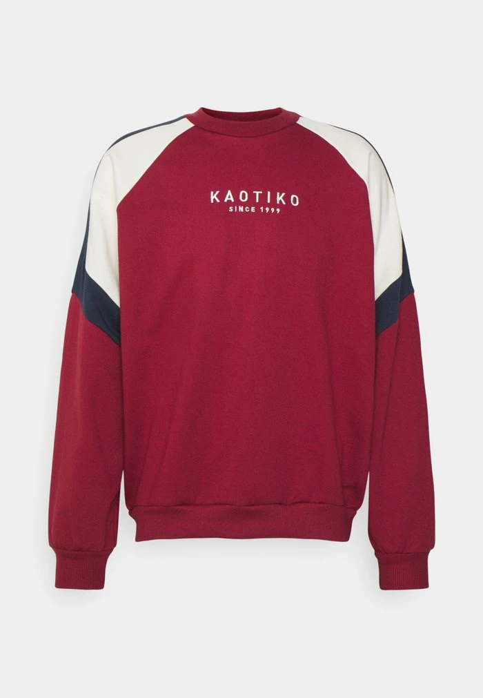 CREW JORDAN UNISEX - Sweatshirt - burgundy/marfil/navy Kaotiko CREW JORDAN UNISEX - Sweatshirt - Burgundy/marfil/navy -Kaotiko Shop 7f51b3dd3172453a8f5510f35a6c626c