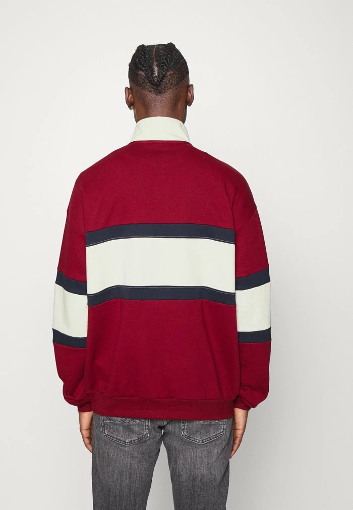 CREW BERWIN UNISEX - Sweatshirt - burgundy/navy/ivory Kaotiko CREW BERWIN UNISEX - Sweatshirt - Burgundy/navy/ivory -Kaotiko Shop 806d02e0ea8340a4a08022150faffce7