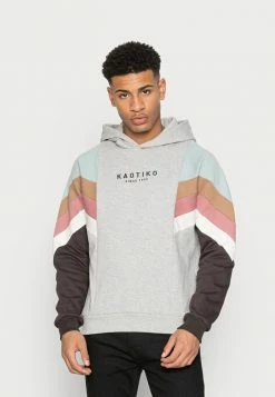 Kaotiko CAP EWAN UNISEX - Hoodie - Grey/cloud/sand