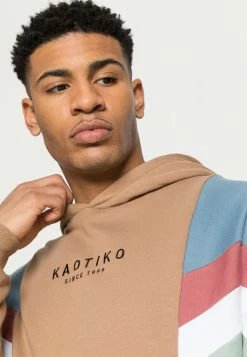 Kaotiko CAP EWAN UNISEX - Hoodie - Sand/fly Blue/burgundy -Kaotiko Shop 825041ede61b42969b3ebdf09eab9b6c