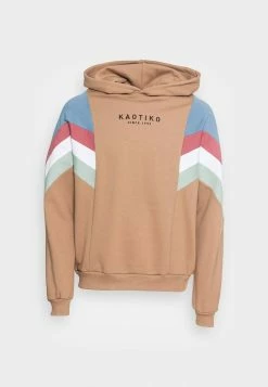 Kaotiko CAP EWAN UNISEX - Hoodie - Sand/fly Blue/burgundy -Kaotiko Shop 8257e128552f4da6b5d669973cf610c4