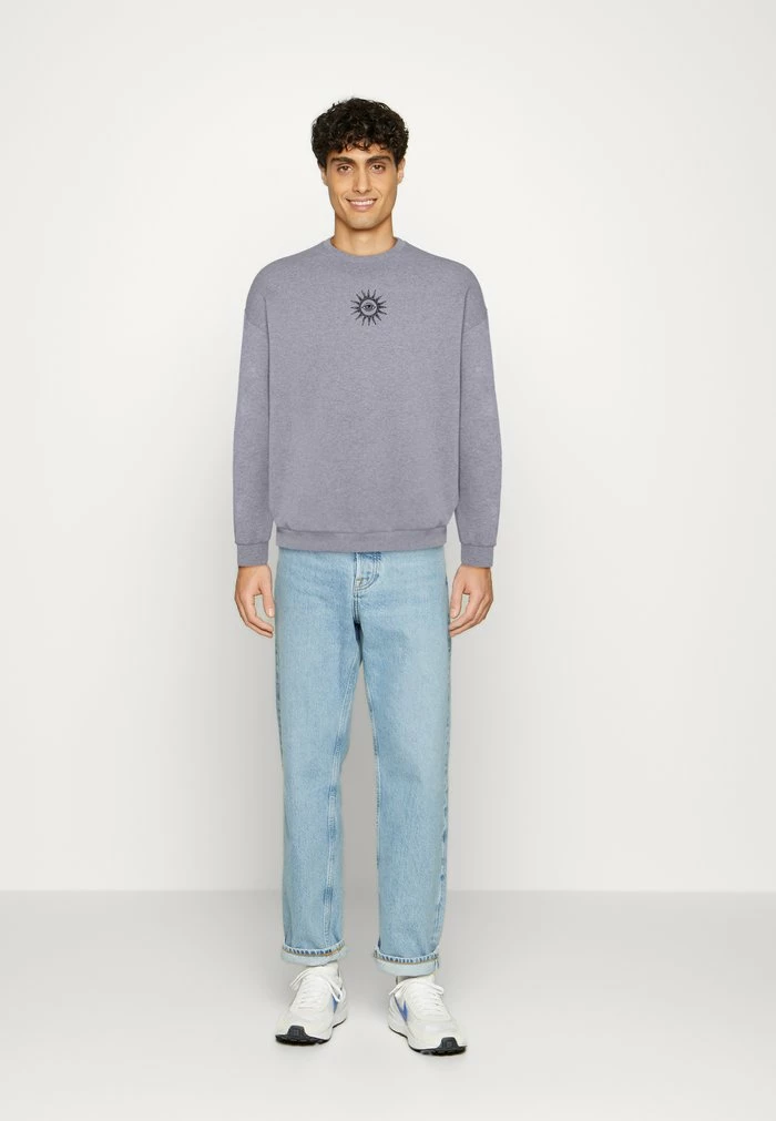 CREW NEW ORDER - Sweatshirt - grey Kaotiko CREW NEW ORDER - Sweatshirt - Grey -Kaotiko Shop 82f39a77d8b74fde957ba928b2a22617