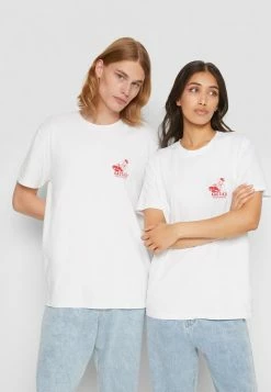 Kaotiko WASHED BELLA CIAO - Print T-shirt - White