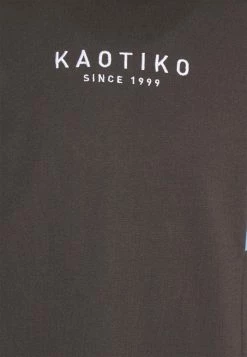 Kaotiko SUD CAP EWAN UNISEX - Sweatshirt - Dark Grey/yellow/pink -Kaotiko Shop 84beee502d9640aeae4790aed64c4b9e