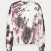 Kaotiko CREW TIE DYE - Sweatshirt - Black/white