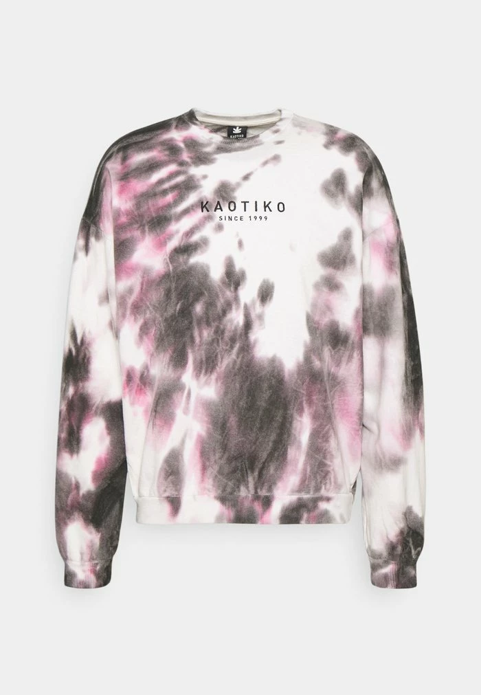 CREW TIE DYE - Sweatshirt - black/white Kaotiko CREW TIE DYE - Sweatshirt - Black/white -Kaotiko Shop 85810fa567e5495dbff5ad52dade8112