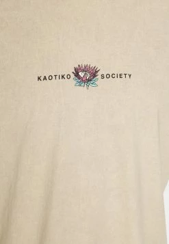 Kaotiko WASHED TAJ MAHAL - Print T-shirt - Stone -Kaotiko Shop 872a011cf33942fabc338db5d675507b