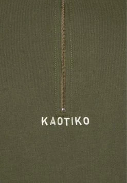Kaotiko CREW BRENDAN - Sweatshirt - Army/ivory/beige -Kaotiko Shop 89e47010aed747e6bf629c2e7e2e1b98