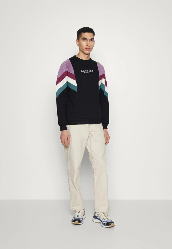 CREW SEATTLE - Zip-up sweatshirt - black/purple/dark burgundy Kaotiko CREW SEATTLE - Zip-up Sweatshirt - Black/purple/dark Burgundy -Kaotiko Shop 8b5ef54855d041908c38151d86642972